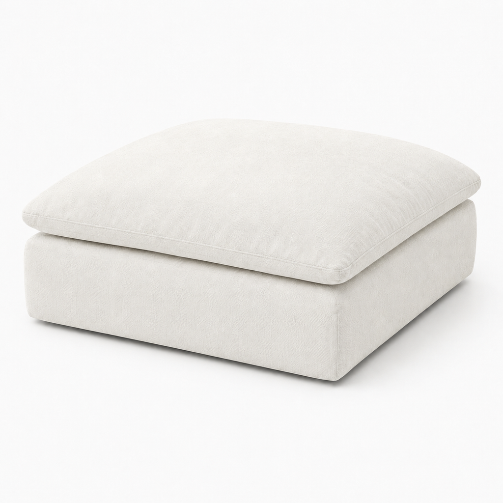 Canapé nuage modulable blanc avec îlot