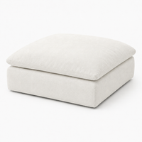 Canapé nuage modulable blanc avec îlot