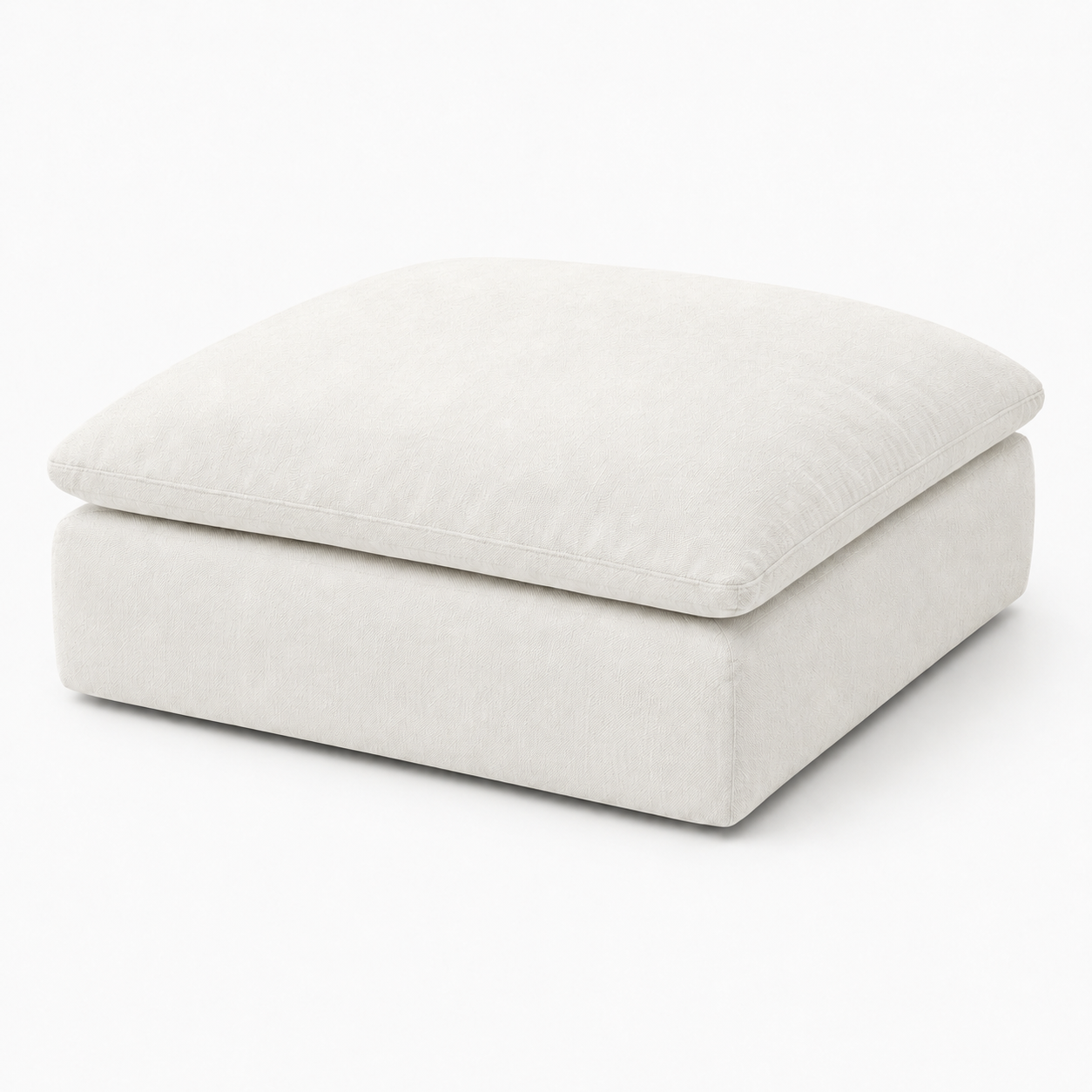 Canapé nuage modulable blanc avec îlot