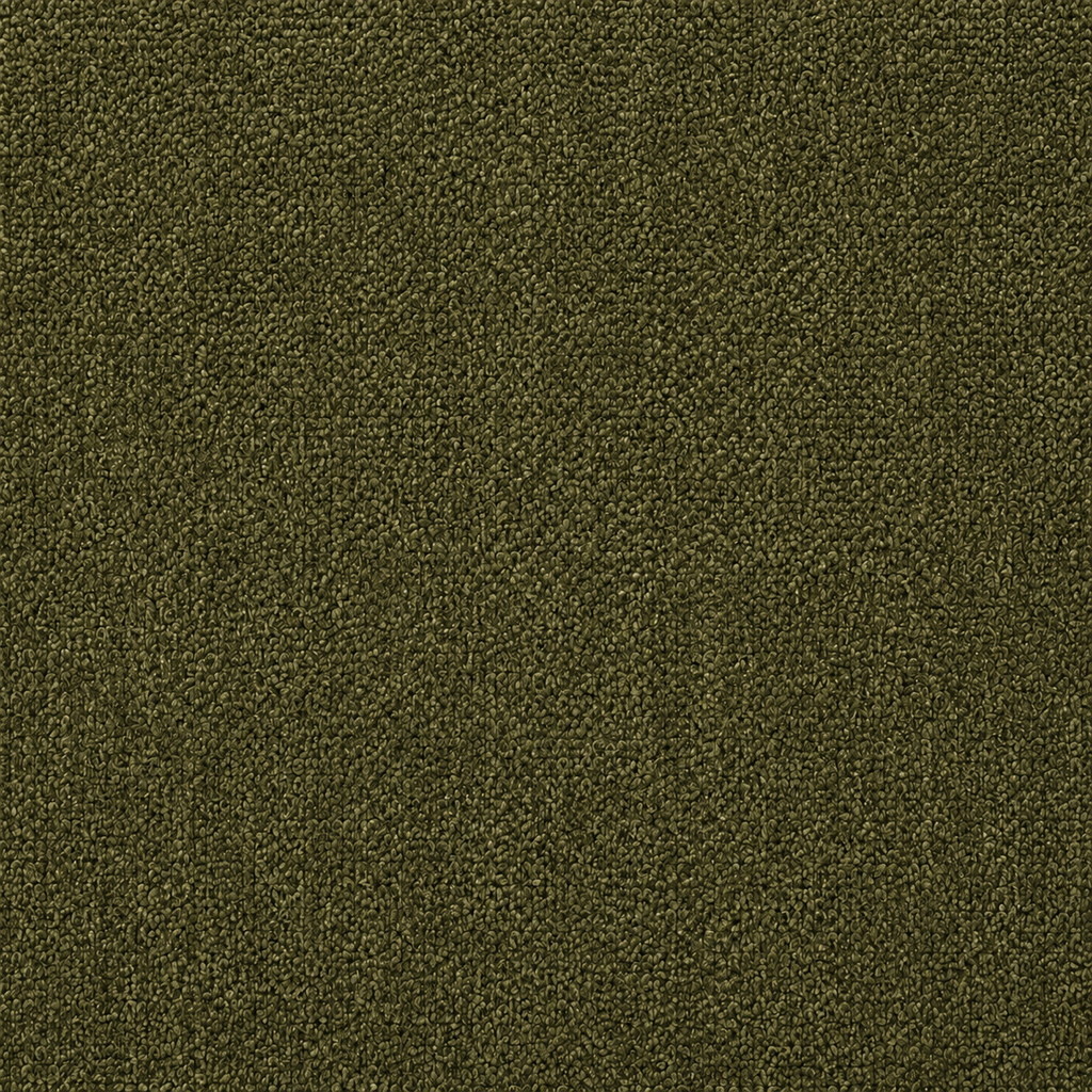 Canapé modulaire velours chenille vert kaki 2 places