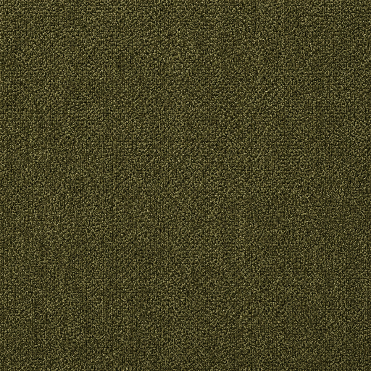 Canapé modulaire velours chenille vert kaki 2 places