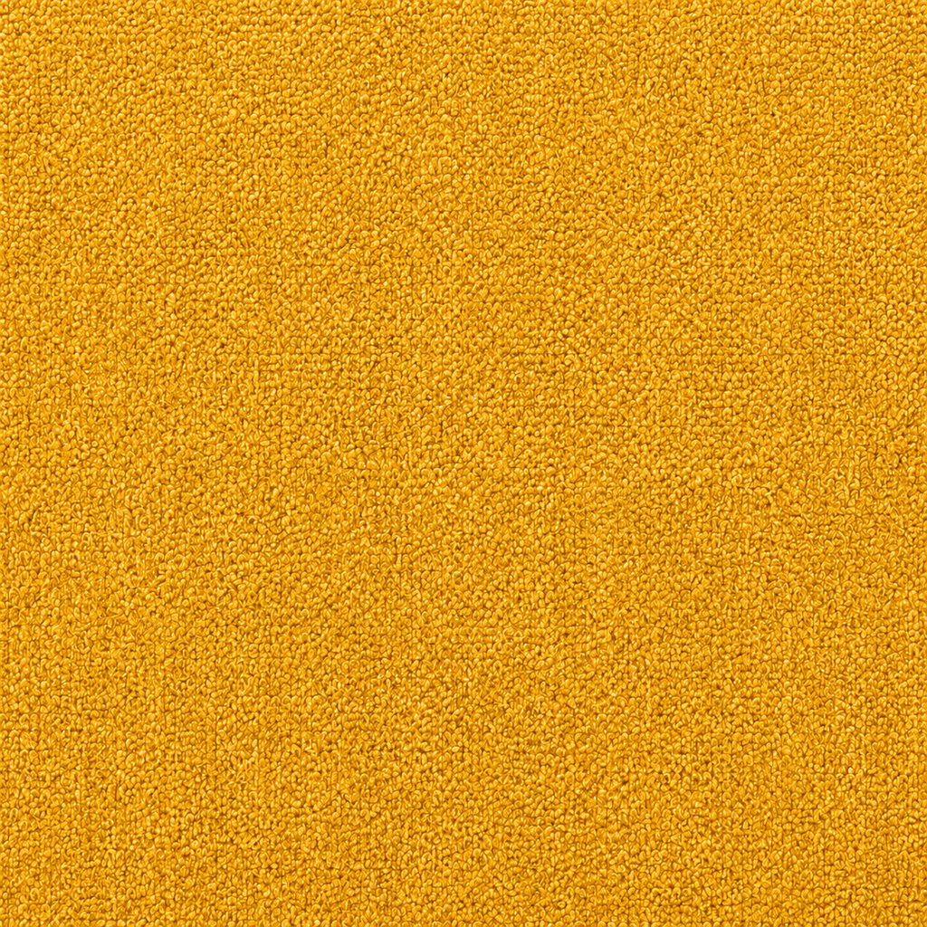 Canapé modulaire velours chenille jaune 2 places