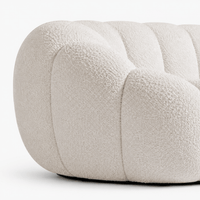 Canapé bubble bouclé crème 2 places Luvio Home
