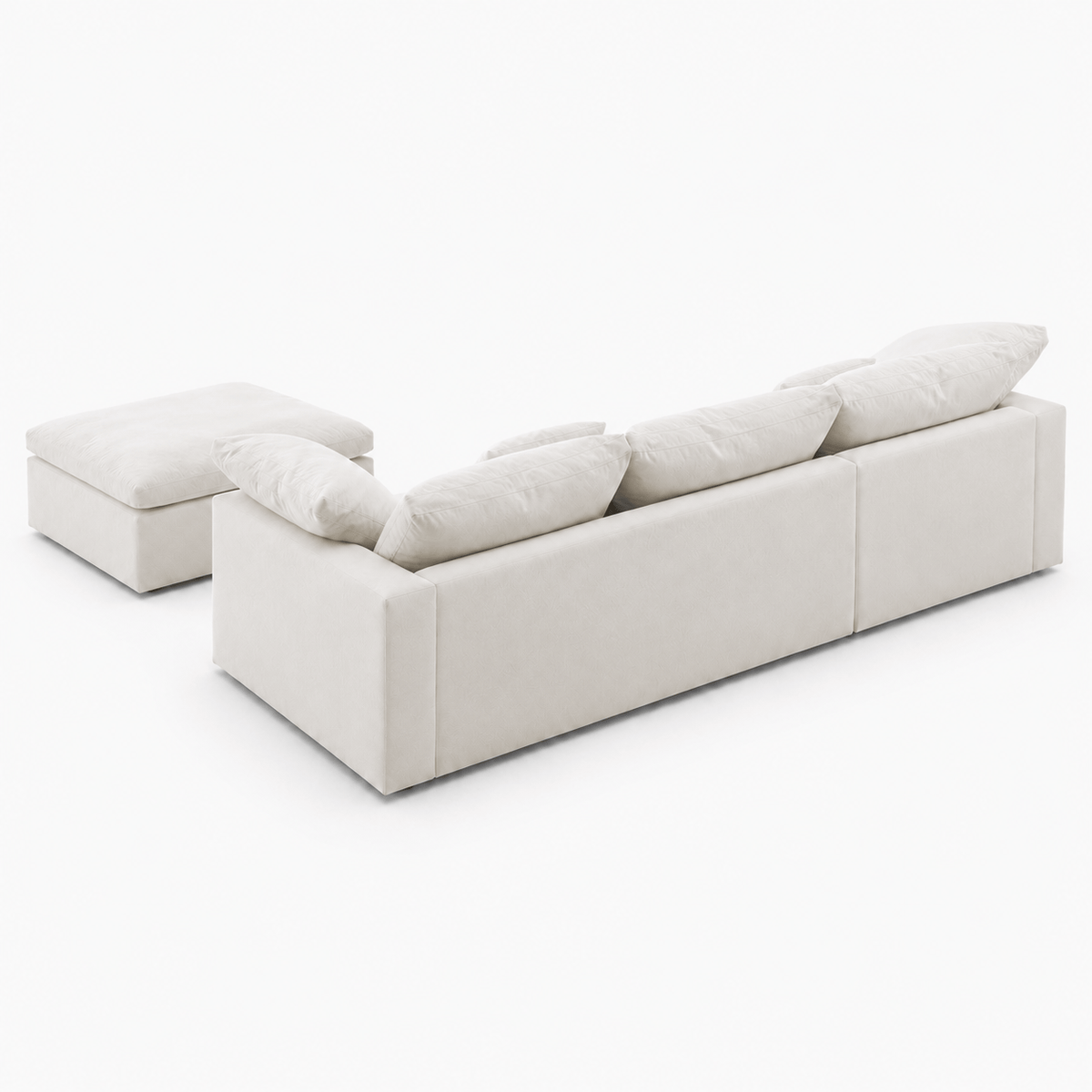 Canapé nuage modulable blanc avec îlot Luvio Home